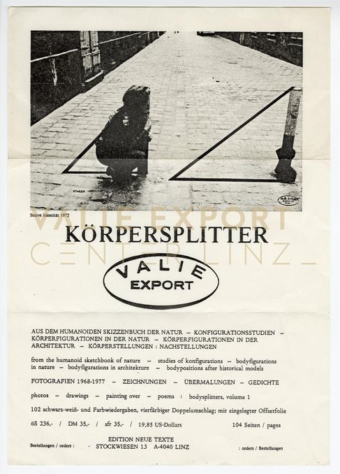 [VEC.004.476] - VALIE EXPORT. Körpersplitter / Bodysplitters