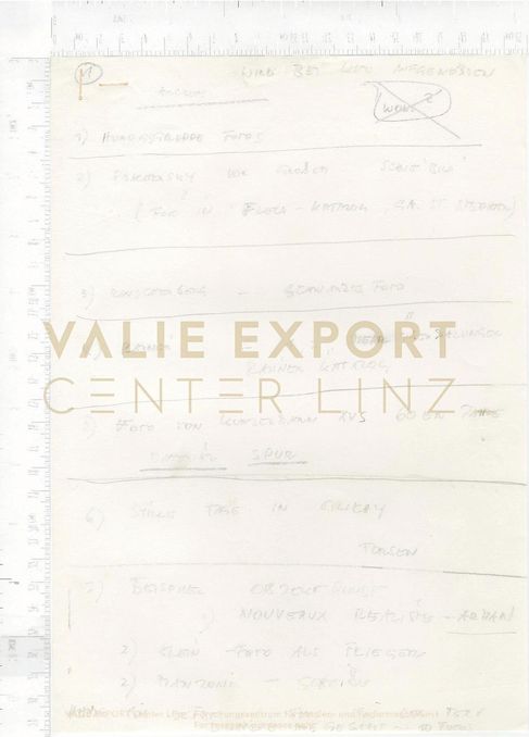 [VEC.006.292] - [Recherchematerialien zu "Aktionskunst International"] - Notizen