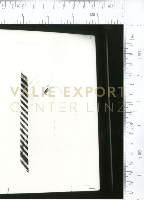 [VEC.001.520] - Selbstportrait mit Stiege und Hochhaus (Detail während Computerbearbeitung)
