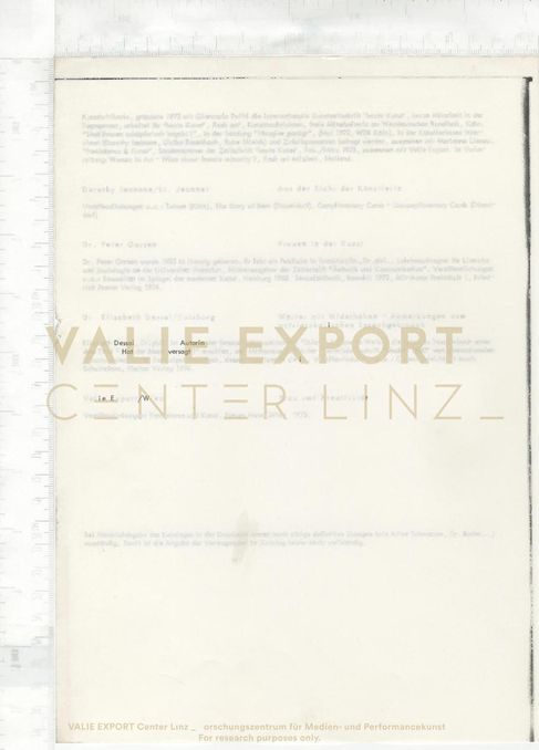 [VEC.000.885] - [Fotokopien aus dem Katalog zur MAGNA-Ausstellung]