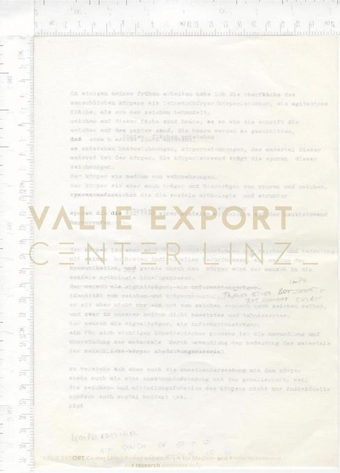 [VEC.003.872] - [in einigen meiner frühen arbeiten habe ich die oberfläche des meschlichen körpe