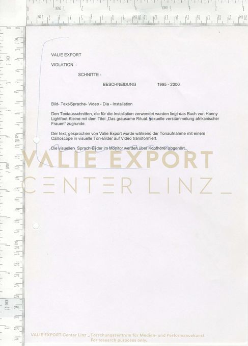 [VEC.000.907] - VIOLATION - SCHNITTE - BESCHNEIDUNG 1995-2000