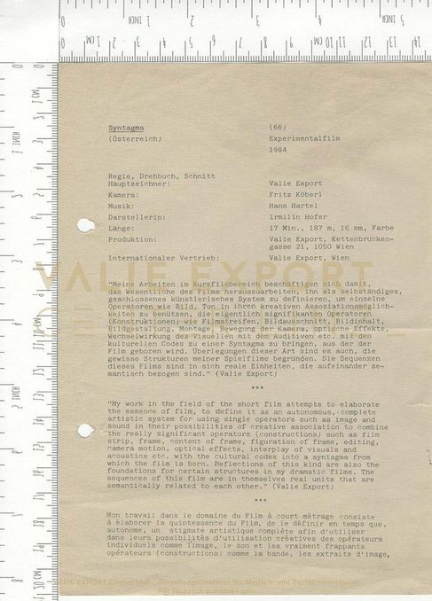 [VEC.003.932] - [Synopsis "SYNTAGMA"]