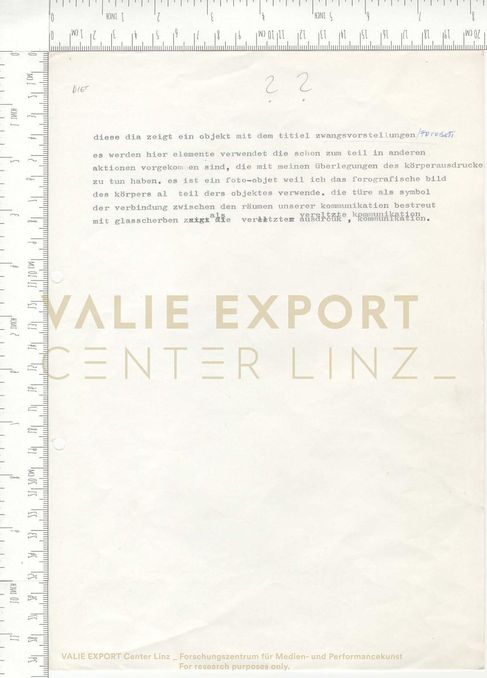 [VEC.003.876] - diese dia zeigt ein objekt mit dem titel zwangsvorstellungen/fotobett