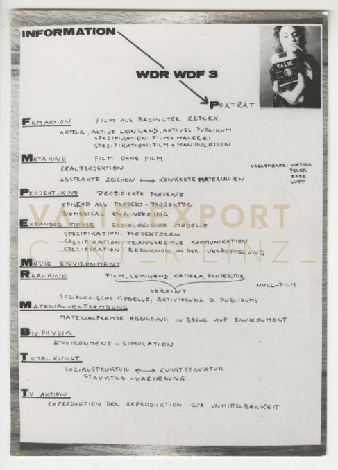 [VEC.002.186] - INFORMATION WDR WDF  3 PORTRÄT