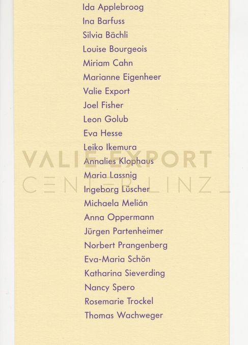 [VEC.004.615] - Information Galerie Barbara Gross